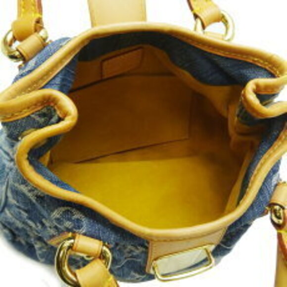 Louis Vuitton Pleaty Handbag Monogram Denim Blue - Picture 6 of 9